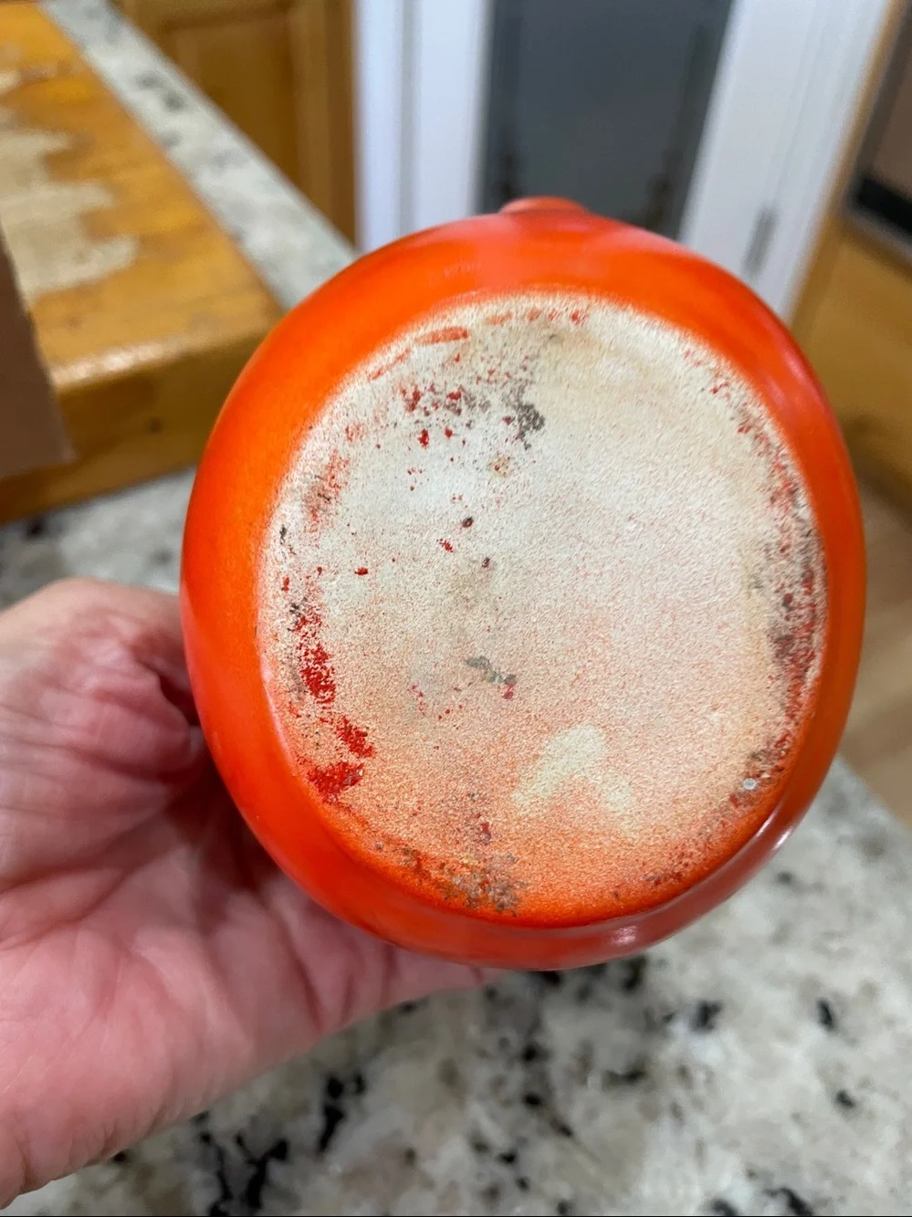 Vintage clay pottery creamer